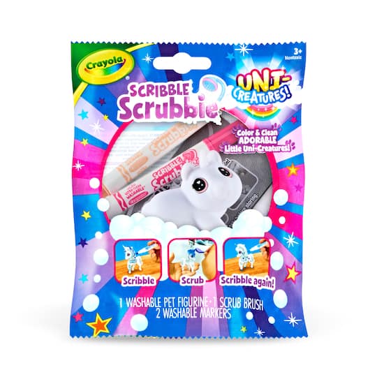 Assorted Crayola® Scribble Scrubbie® Uni-Creature, 1pc.